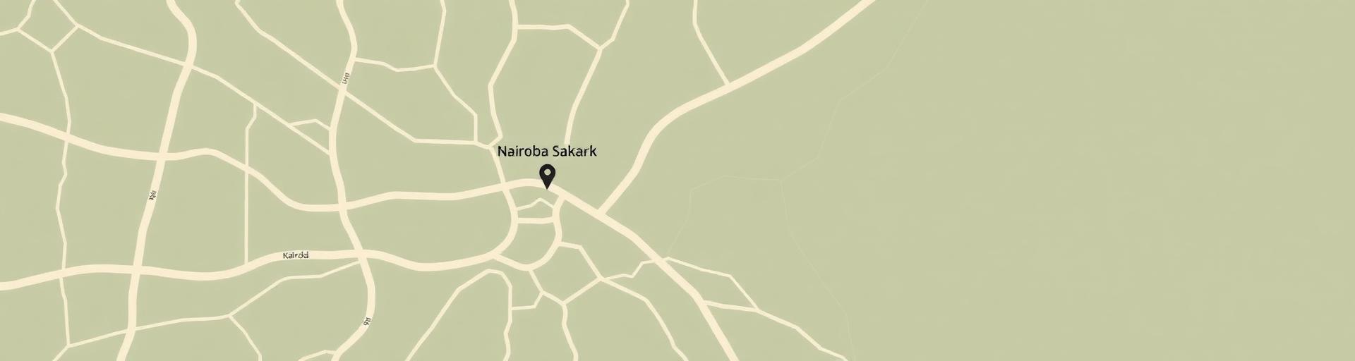 Map showing Garden City Business Park location in Nairobi
